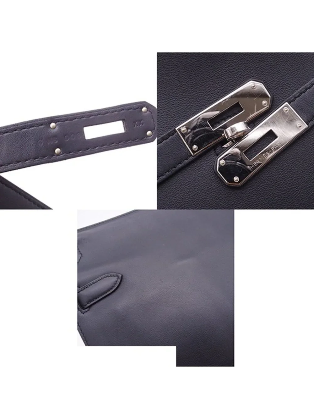 Hermes Gipsiere 28 Bicolor Blue Nuit Rose Purple Silver Swift Shoulder Bag